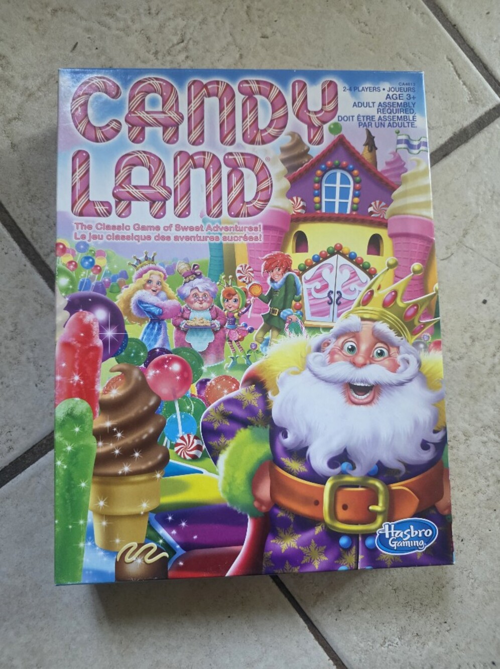 HASBRO CANDY LAND Board Game Open Box Complete Except Label Sheet